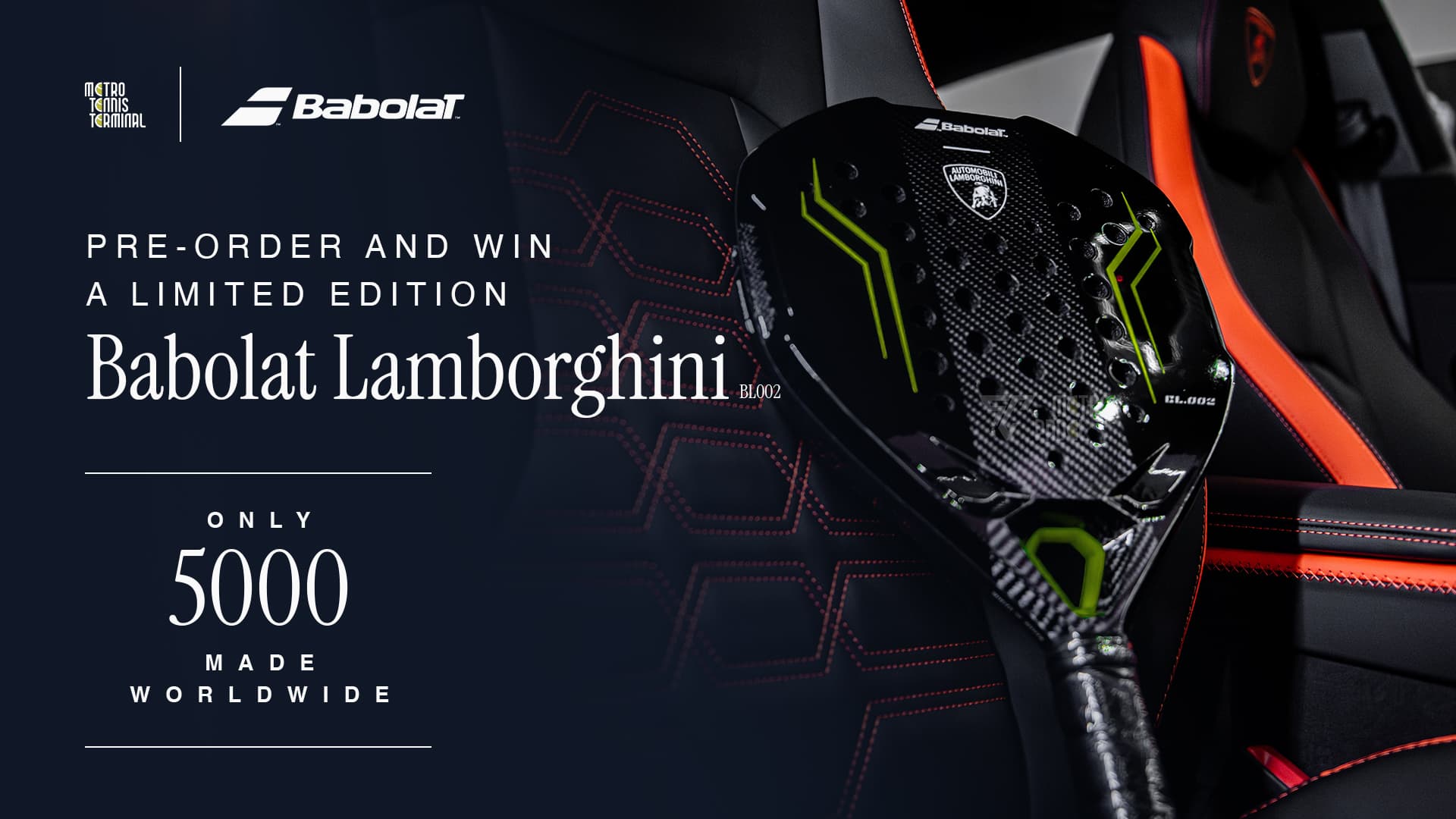 Babolat Lambo Lucky Draw — Pre-order for a chance to win