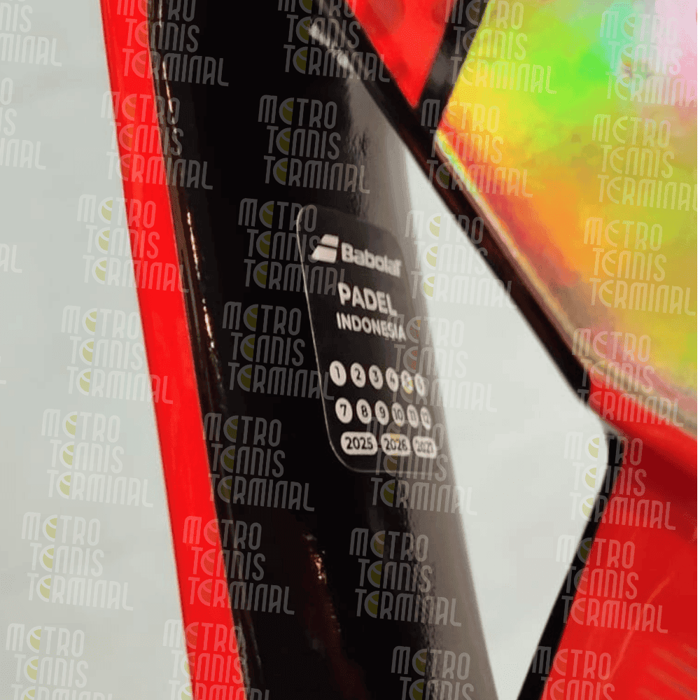 Official Babolat Indonesia release sticker — ensures warranty and authenticity